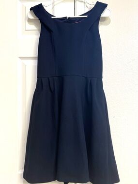 Betsy Johnson women’s Navy Fit-and-Flare Dress sz 4